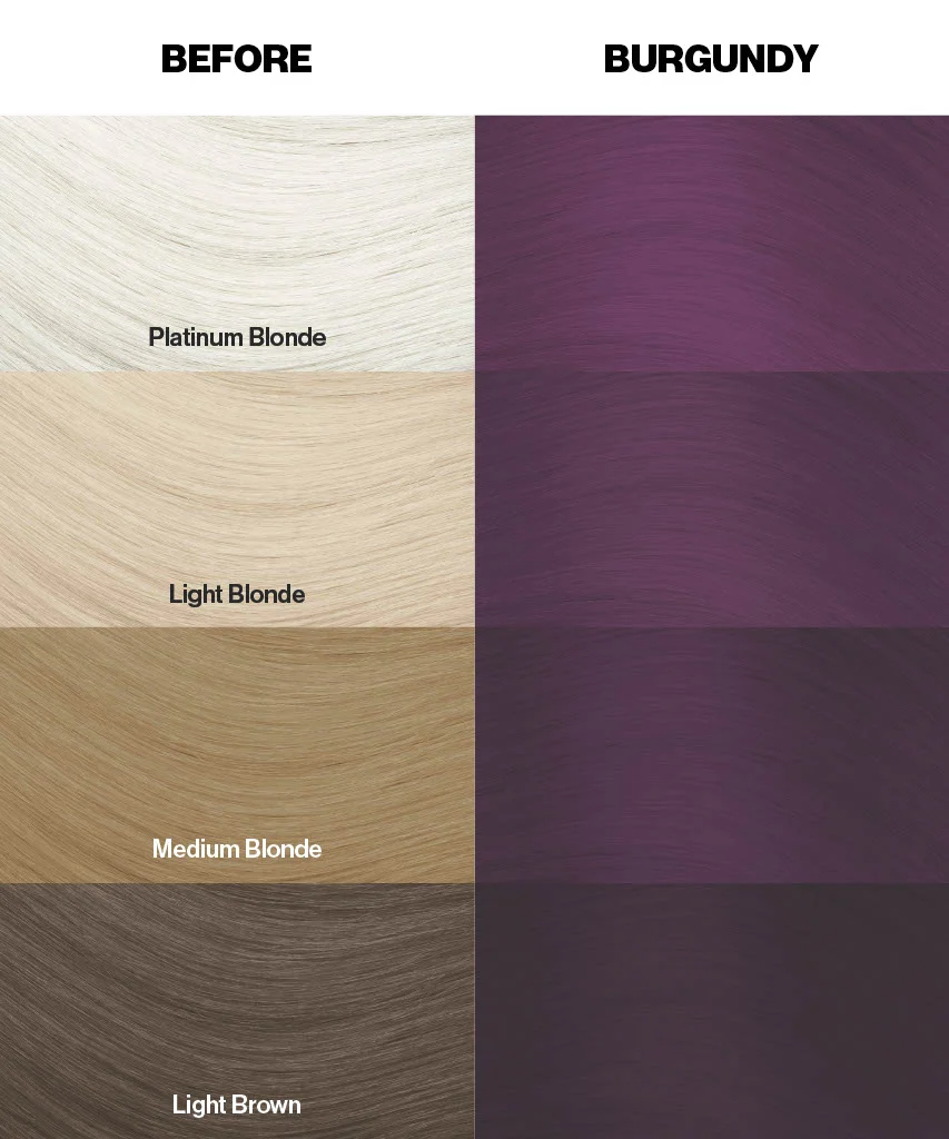 Burgundy (Rich Purple) - Semi-Permanent Hair Dye - Crazy Color - Image 4