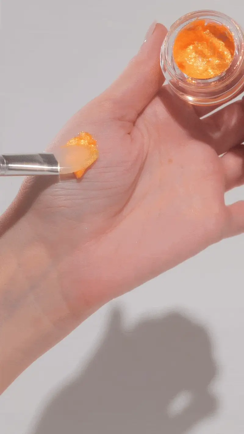 Flame Chroma Flakes (Orange) - Duochrome Pigment - Glisten Cosmetics - Image 3