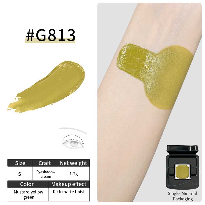 G813 (Misty Grey/Green) - Refillable Multipurpose Cream - Cheeryep - Image 2