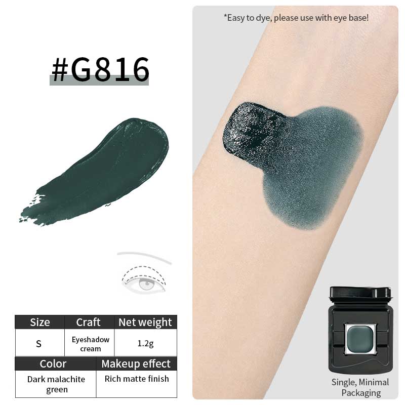 G816 (Deep Peacock Green) - Refillable Multipurpose Cream - Cheeryep - Image 2