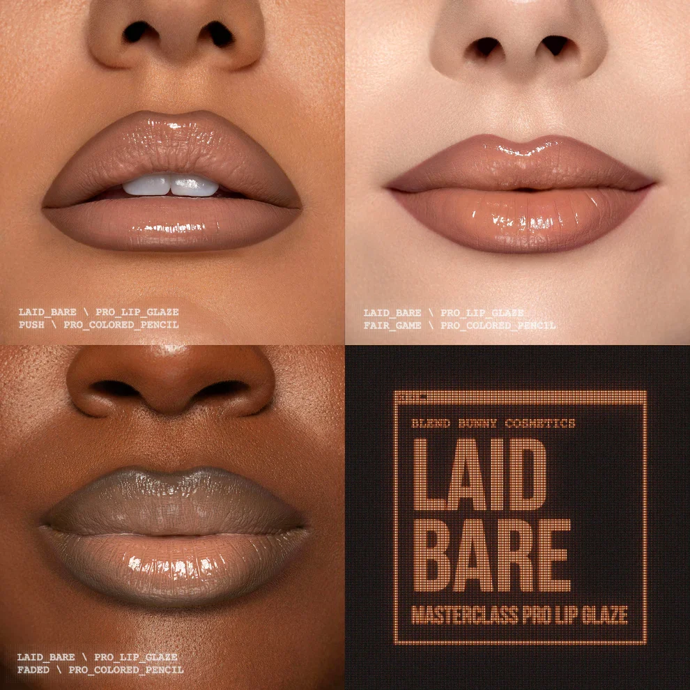 Laid Bare Lip Glaze - Blend Bunny Cosmetics - Image 2