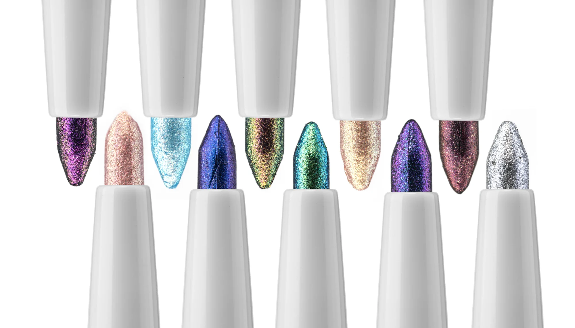 Marshmallow Chroma Pencil (Pink/Gold) - Duochrome Pencil - Glisten Cosmetics - Image 5