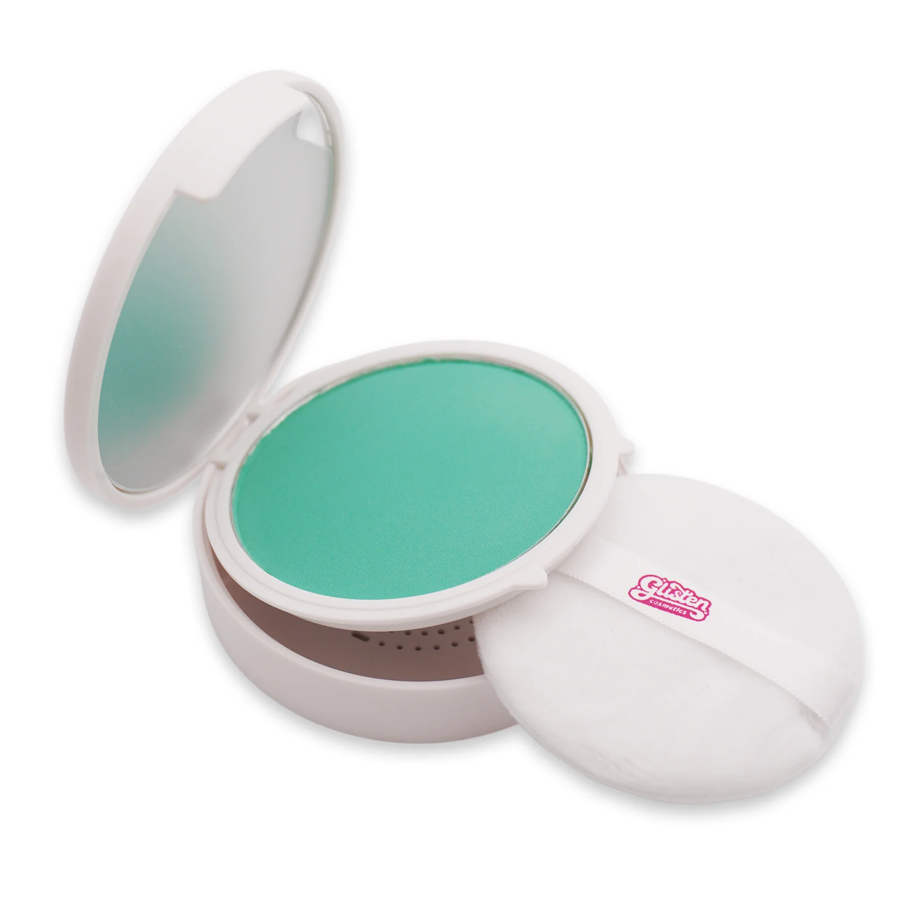 Pastel Green Spectra Set - Colourful Pressed Powder - Glisten Cosmetics - Image 3