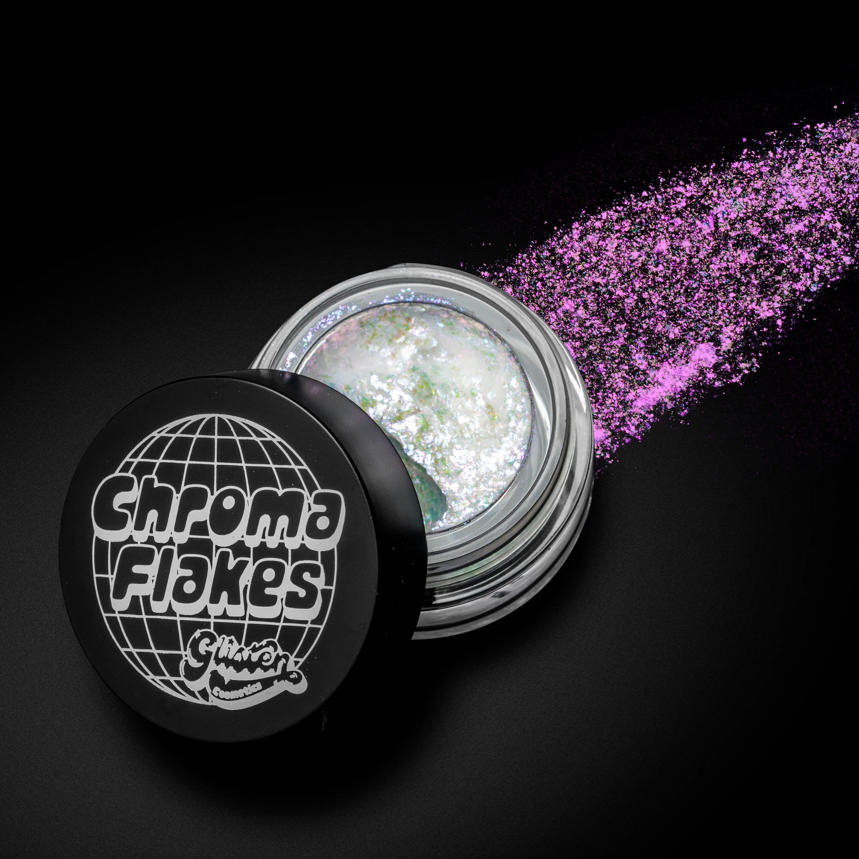 Snow Chroma Flakes (White) - Duochrome Pigment - Glisten Cosmetics - Image 5