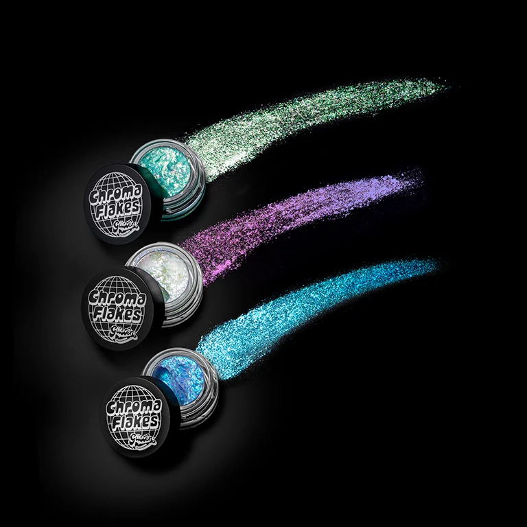 Snow Chroma Flakes (White) - Duochrome Pigment - Glisten Cosmetics - Image 7