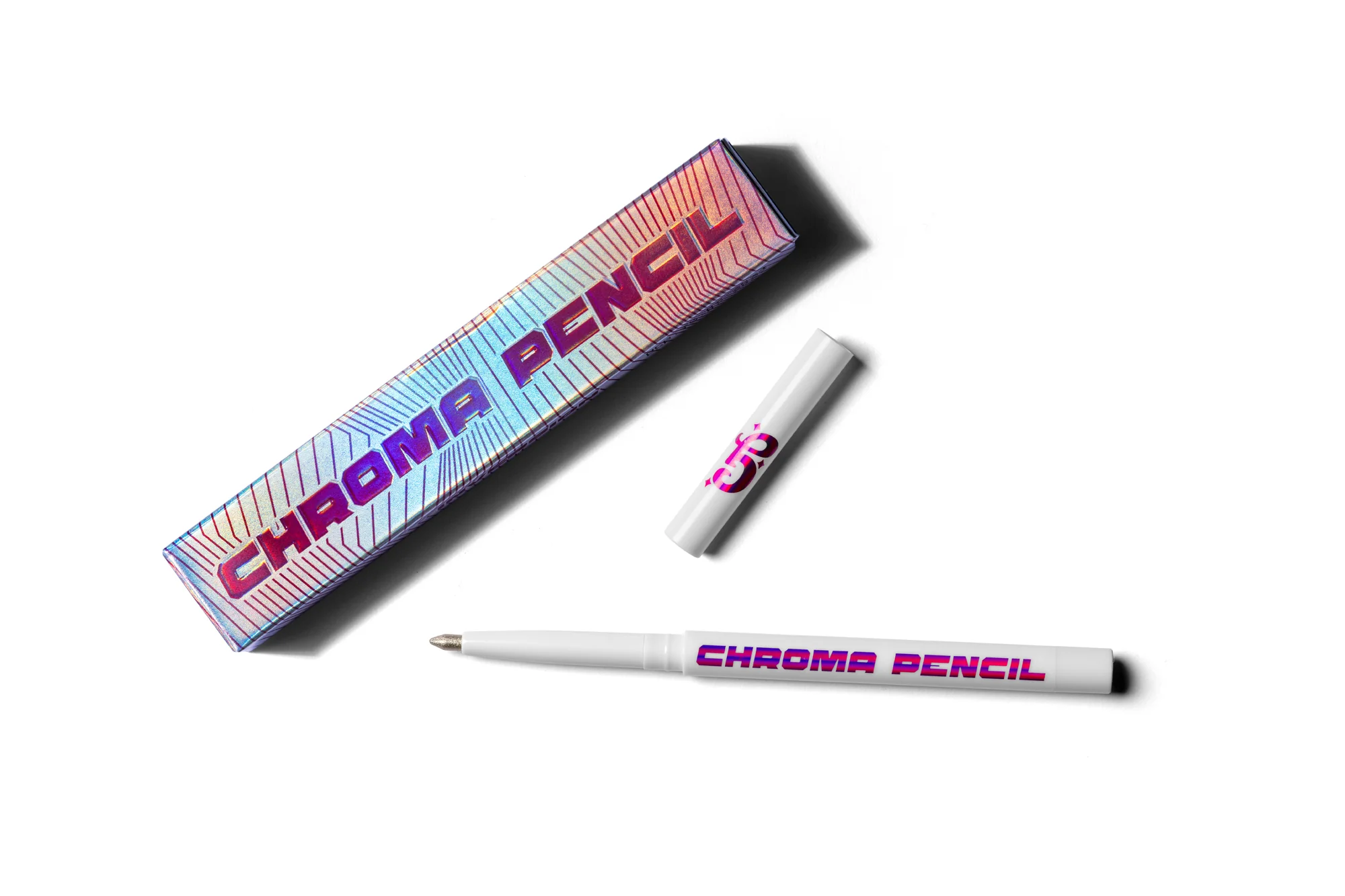 Titanium Chroma Pencil (Silver) - Duochrome Pencil - Glisten Cosmetics - Image 3